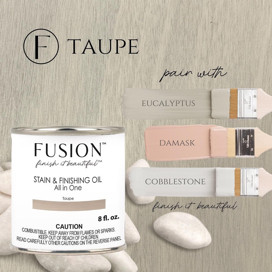 Fusion Mineral Paint - Stain and Finishing Oil - Taupe