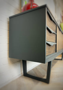 Marimekko Style Sideboard and Cocktail Cabinet in Hague Blue / Cambridge