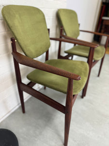 Pair of Arne Vodder Danish Chairs