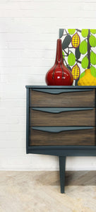 Marimekko Style Sideboard and Cocktail Cabinet in Hague Blue / Cambridge