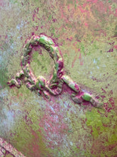 Hand painted pink bedside