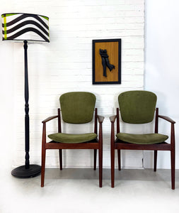 Pair of Arne Vodder Danish Chairs