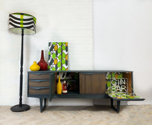 Marimekko Style Sideboard and Cocktail Cabinet in Hague Blue / Cambridge