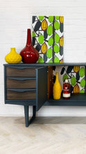 Marimekko Style Sideboard and Cocktail Cabinet in Hague Blue / Cambridge