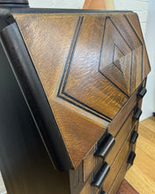 Art Deco Marquetry Bureau – Refinished Vintage Writing Desk