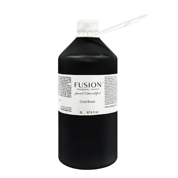 2 Litre Fusion Mineral Paint - Coal Black
