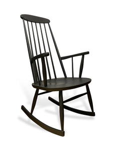 Black Ercol Style Rocking Chair