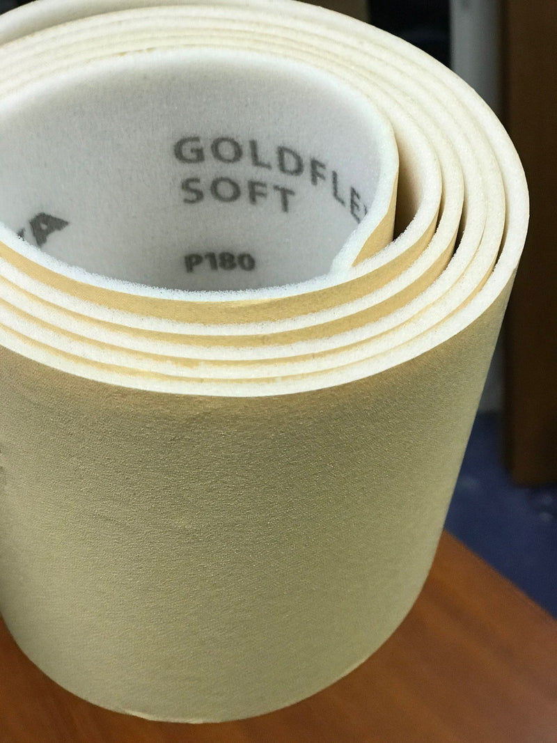 Mirka Goldflex Soft Hand Sanding Sheets - 4.5" X 5.5", Grit 240, 10 Pack (For Wood, Paint, Plastic)