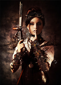 SALE 30% OFF Steampunk Shhh! - Poster Print