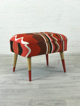 Ministry of Upholstery Contemporary Orange Stool - colourmekt