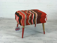 Ministry of Upholstery Contemporary Orange Stool - colourmekt