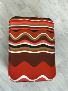 Ministry of Upholstery Contemporary Orange Stool - colourmekt