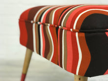 Ministry of Upholstery Contemporary Orange Stool - colourmekt