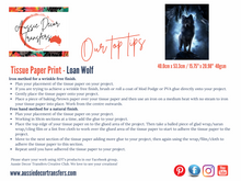 SALE 30% OFF Lone Wolf - Luxe Decoupage Paper 4ogsm
