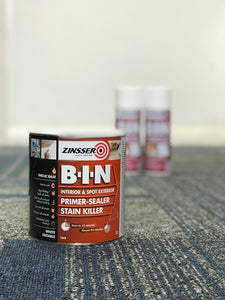 Zinsser B.I.N Prime-Sealer and Stain Killer 1 LITRE TIN - colourmekt