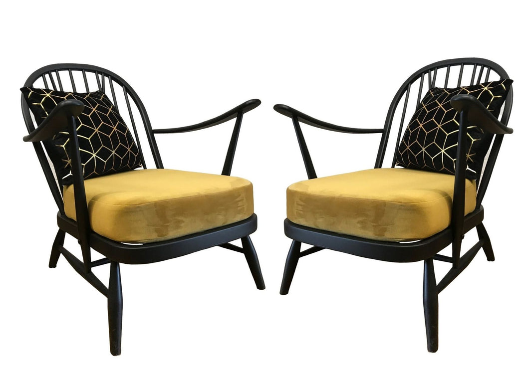 Pair of Ercol Arm Chairs - colourmekt