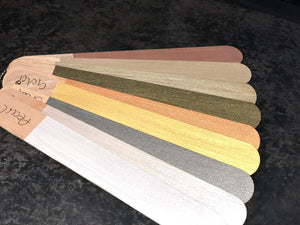 Fusion Hand Painted Sample Sticks - Metallics - colourmekt