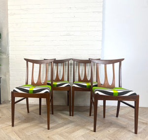 4 Gplan Brasilia MCM Dining Chairs