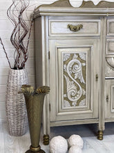 Ornate Sideboard, Carved Sideboard, Cream Taupe Sideboard